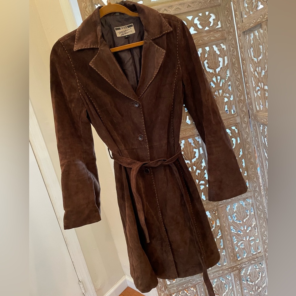 VINTAGE ezza suede coat